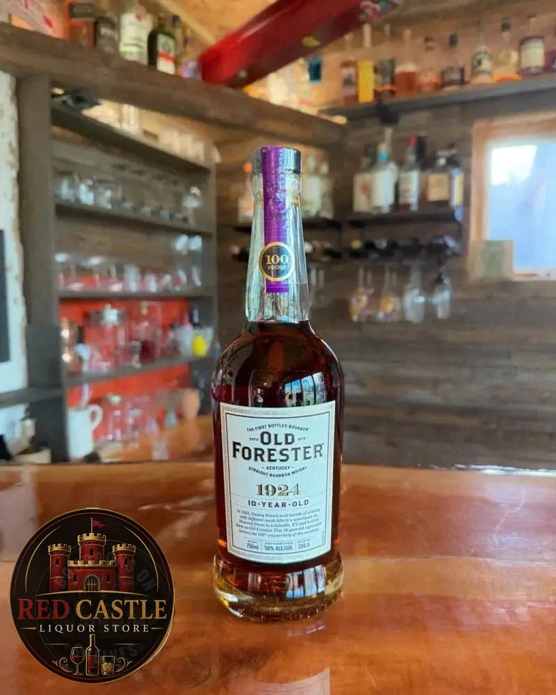 Old Forester 1924 10 - Year - Old Kentucky Straight Bourbon Whisky - 100 Proof (50% ABV) - Bourbons On Shelves