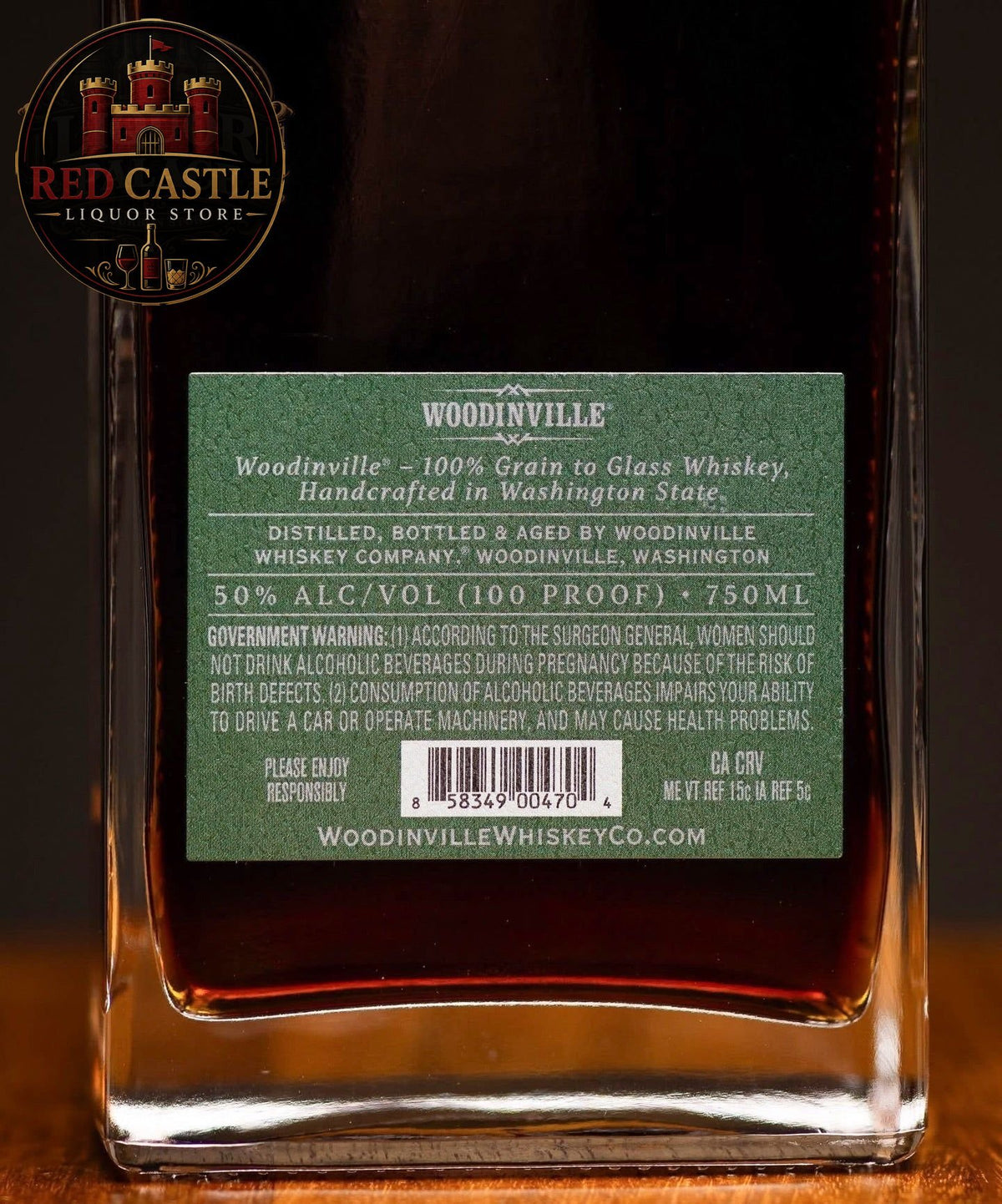 Woodinville 8 Year Straight Bourbon Whiskey – 50% ABV (100 Proof)