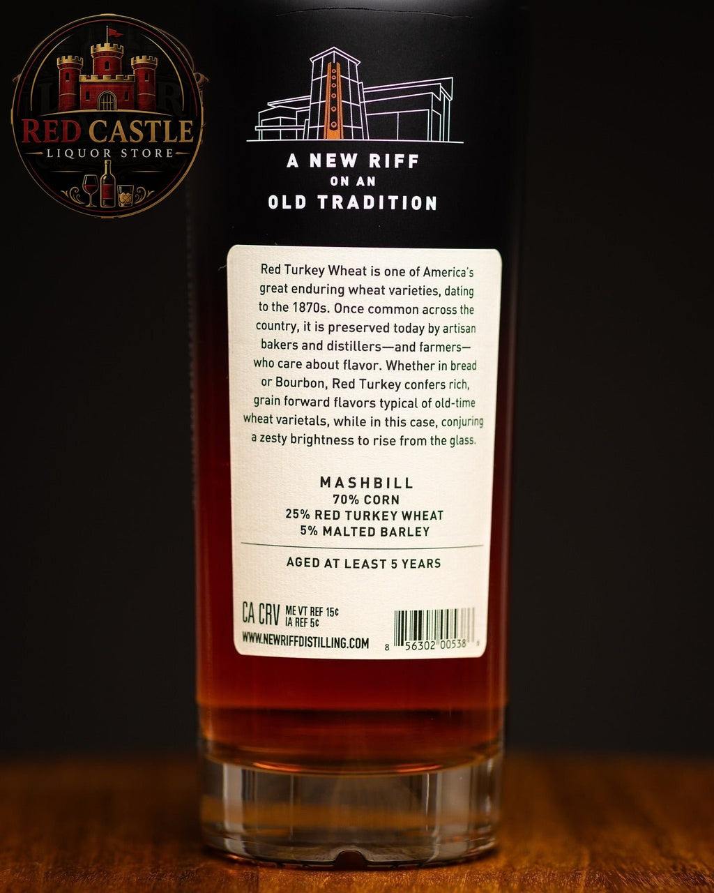 New Riff Red Turkey Wheat Bottled in Bond – 50% ABV (100 Proof)