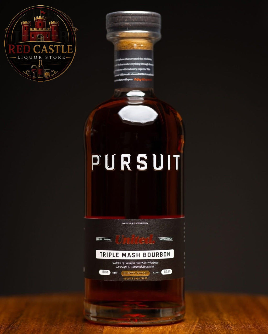 Pursuit Triple Mash Bourbon Whiskey – 59.9% ABV (119.8 Proof)