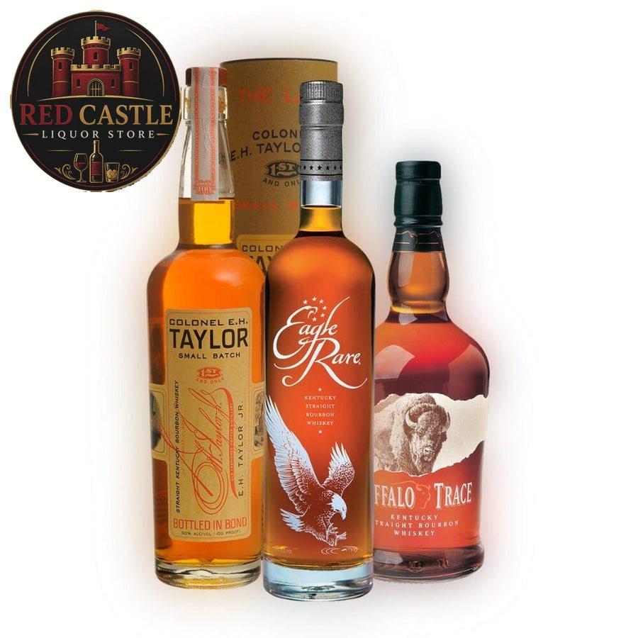 Buffalo Trace Bourbon x Eagle Rare x Colonel E.H. Taylor, Jr. Small Batch Bundle - Bourbons On Shelves